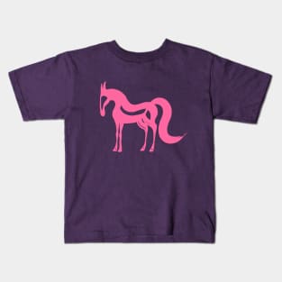 The Essence of a Horse (Mint and Hot Pink) Kids T-Shirt